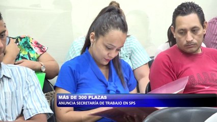 Mas de 300 plazas anuncia secretaria de trabajo en San Pedro Sula