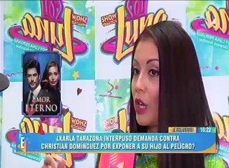 Karla Tarazona demandó a Christian Domínguez por arriesgar a su hijo