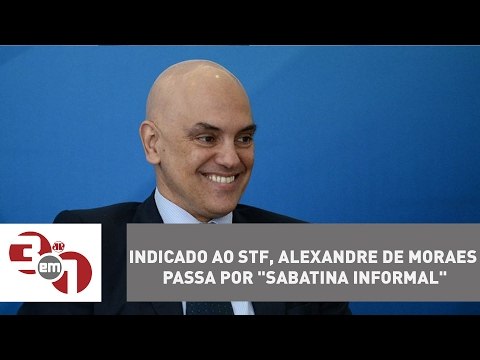 Indicado ao STF, Alexandre de Moraes passa por sabatina informal em uma chalana, em Brasília