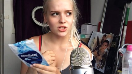 ASMR (mouth sounds, tapping, finnish words)