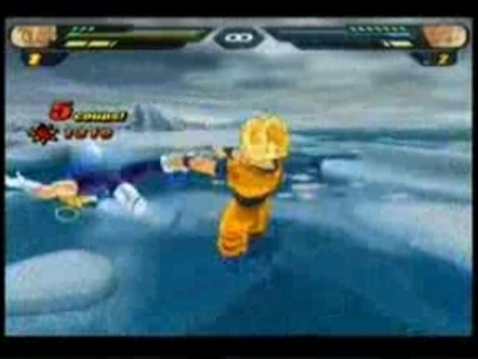 match entre sangoku ( 1 pote ) et vegeta ( moi lol )