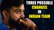 India vs Sri Lanka 4th ODI : Virat Kohli & Co. likely to bring 3 changes in the Team| Oneindia News