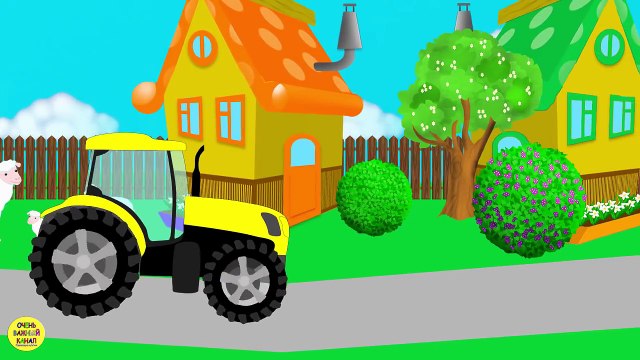 Домашние животные для детей. На ферме. Песенка - мультик про голоса животных. Кто как гово