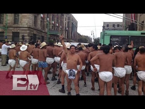 Al ritmo de cómo se mata el gusano , integrantes de los 400 pueblos se manifiestan en la CDMX