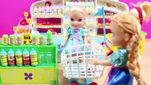 Ana el Delaware por disño un allí pasado aventuras el supermercado con bebes elsa jugando con muñecas princesas