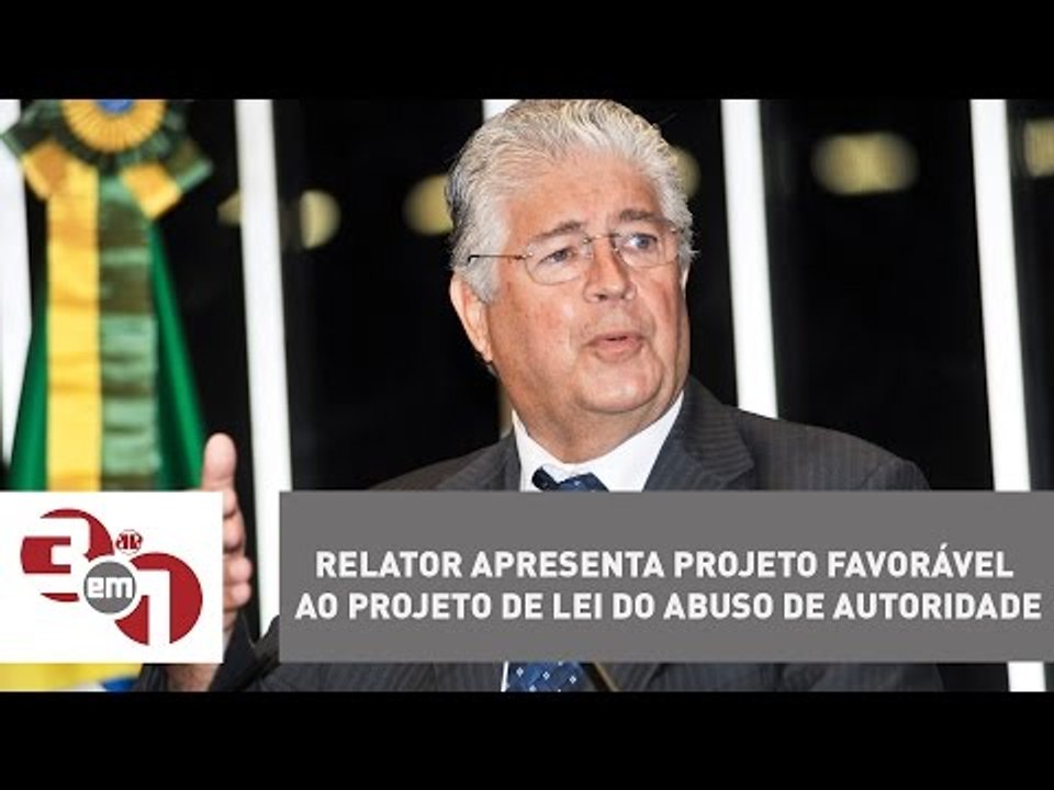 Relator apresenta projeto favorável ao projeto...