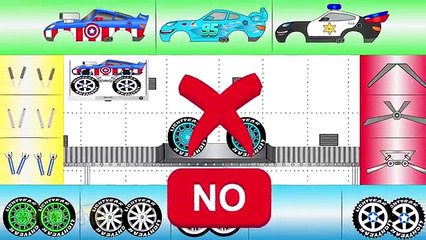 Noir dessin animé enfants pour enfants monstre un camion camions contre Police