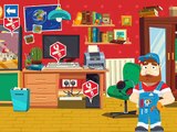 Et banane par par éducatif Jeu enfants Apprendre jouer réparation minuscule outils la télé |