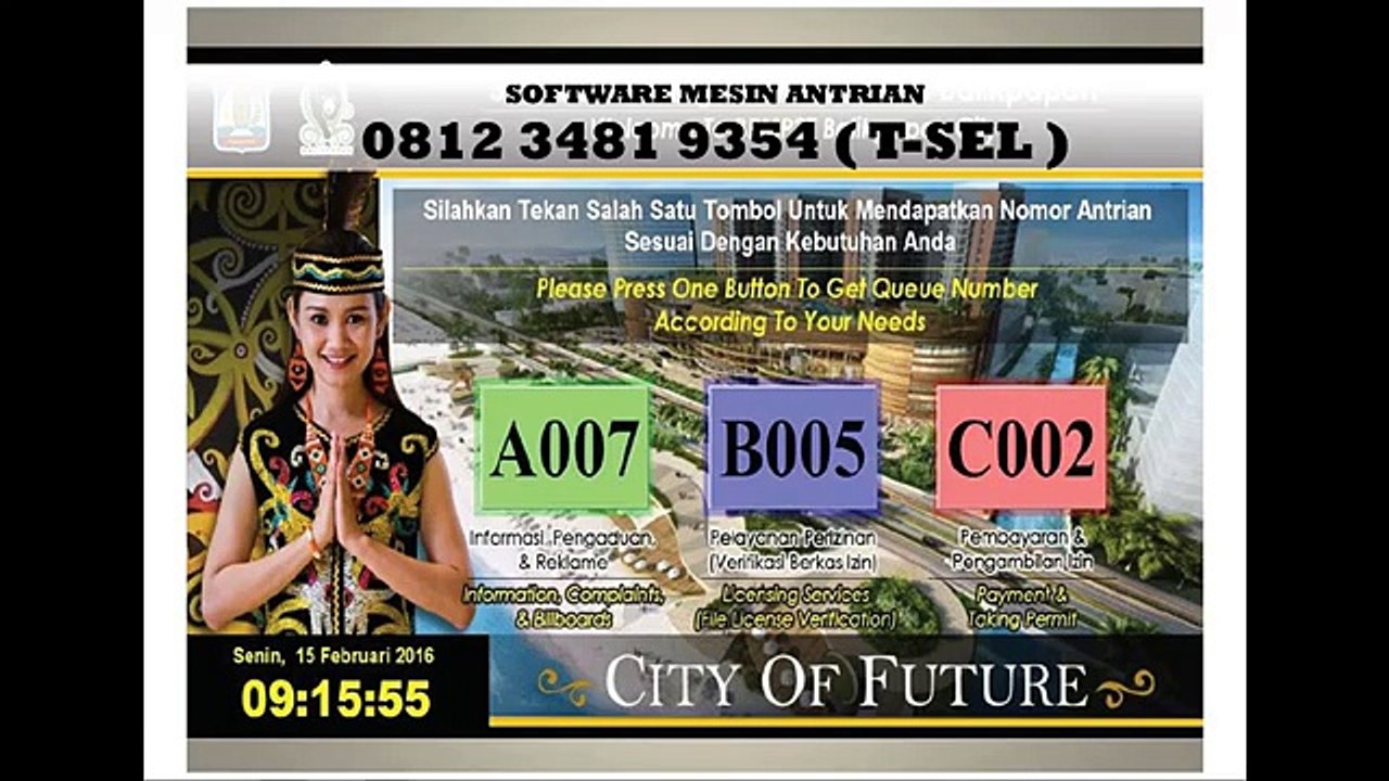 CALL - 0812 3481 9354 (TSEL ) Software Antrian