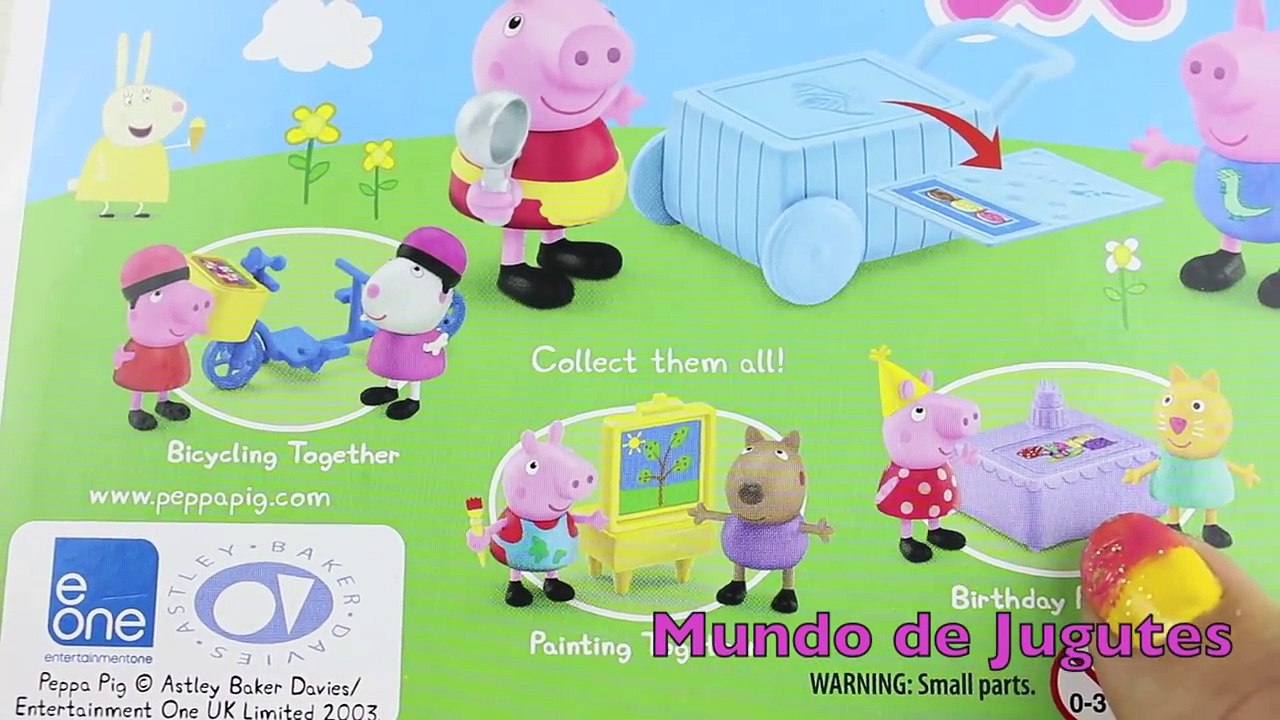El Delaware por cerdo Jugar-doh peppa heladería con revisión completa juguetes peppa