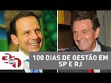 Prefeitos completam 100 dias de gestão em São Paulo e no Rio de Janeiro