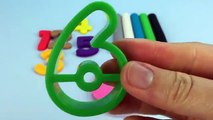 Apprendre les couleurs et nombres avec jouer la modélisation argile amusement et Créatif pour enfants et les tout-petits
