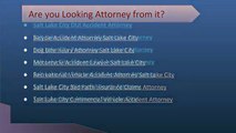 Salt Lake City Personal Injury Attorney Covering Car Accidents