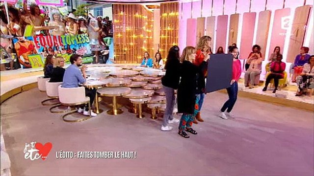 Pour sa première sur France 2, Daphné Bürki enlève le haut et termine seins nus - Regardez