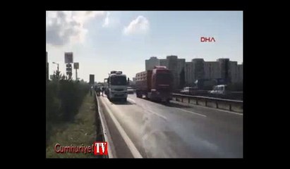 Yaralanan sürücü sigara paketini bırakmadı