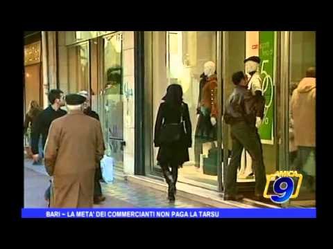 Bari | La metà dei commercianti non paga la TARSU