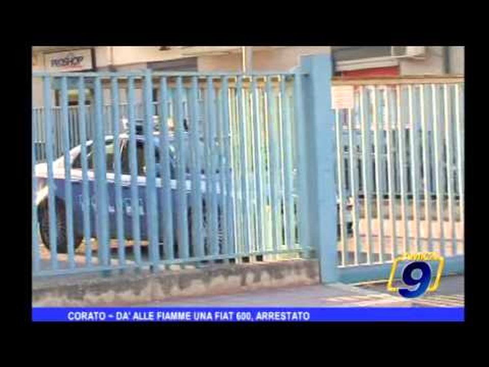 Corato | Dà alle fiamme una FIat 600, arrestato