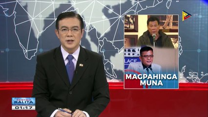 Pres. Duterte, pinayuhan si Faeldon na magpahinga muna