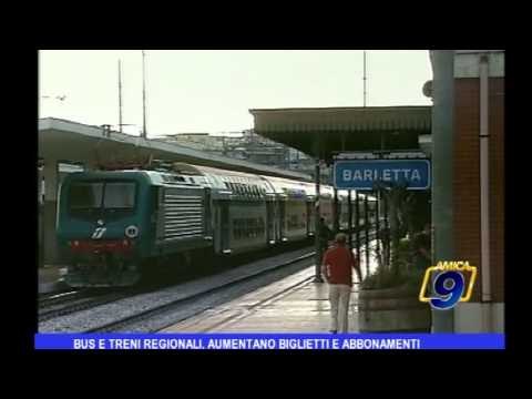 Regione Puglia | Bus e treni regionali, aumentano biglietti e abbonamenti
