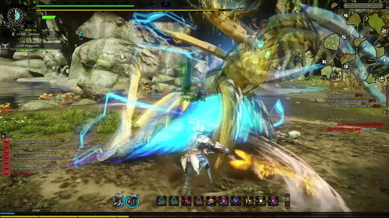 Monster hunter online - lightenna, g.hypnocatrice & c.rathian (greatsword)