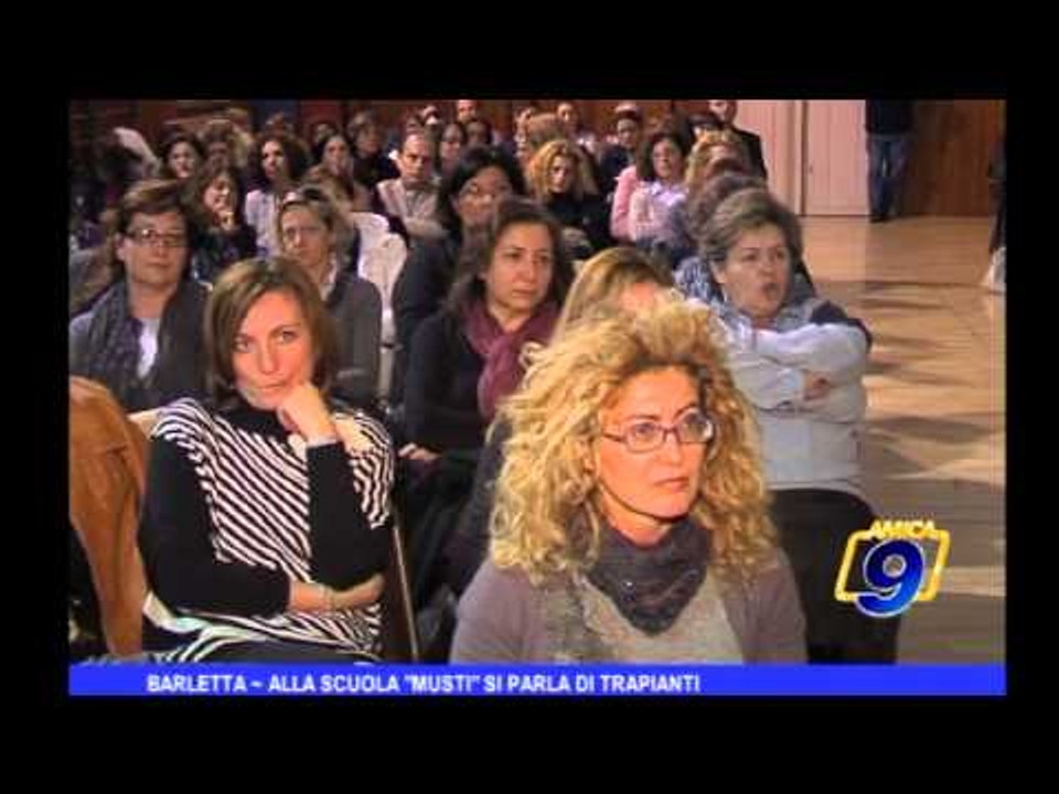 Barletta | Alla scuola "Musti" di parla di trapianti