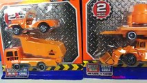 UNBOXING MIGHTY MACHINES WITH STEAM ROLLER EXCAVATOR TOW TRUCK WHEELED LOADER AND KINETIC