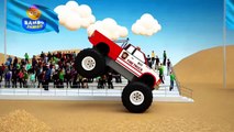 Coches dibujos animados para Niños monstruo Nuevo carreras equipo camión camiones vídeo vs