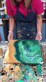 Acrylic Paint Pouring: Double Dirty Landscape Technique