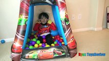 Disney Cars Toys GIANT Lightning McQueen SURPRISE TOYS Tent Disney Cars Ball Pit Pool Kids