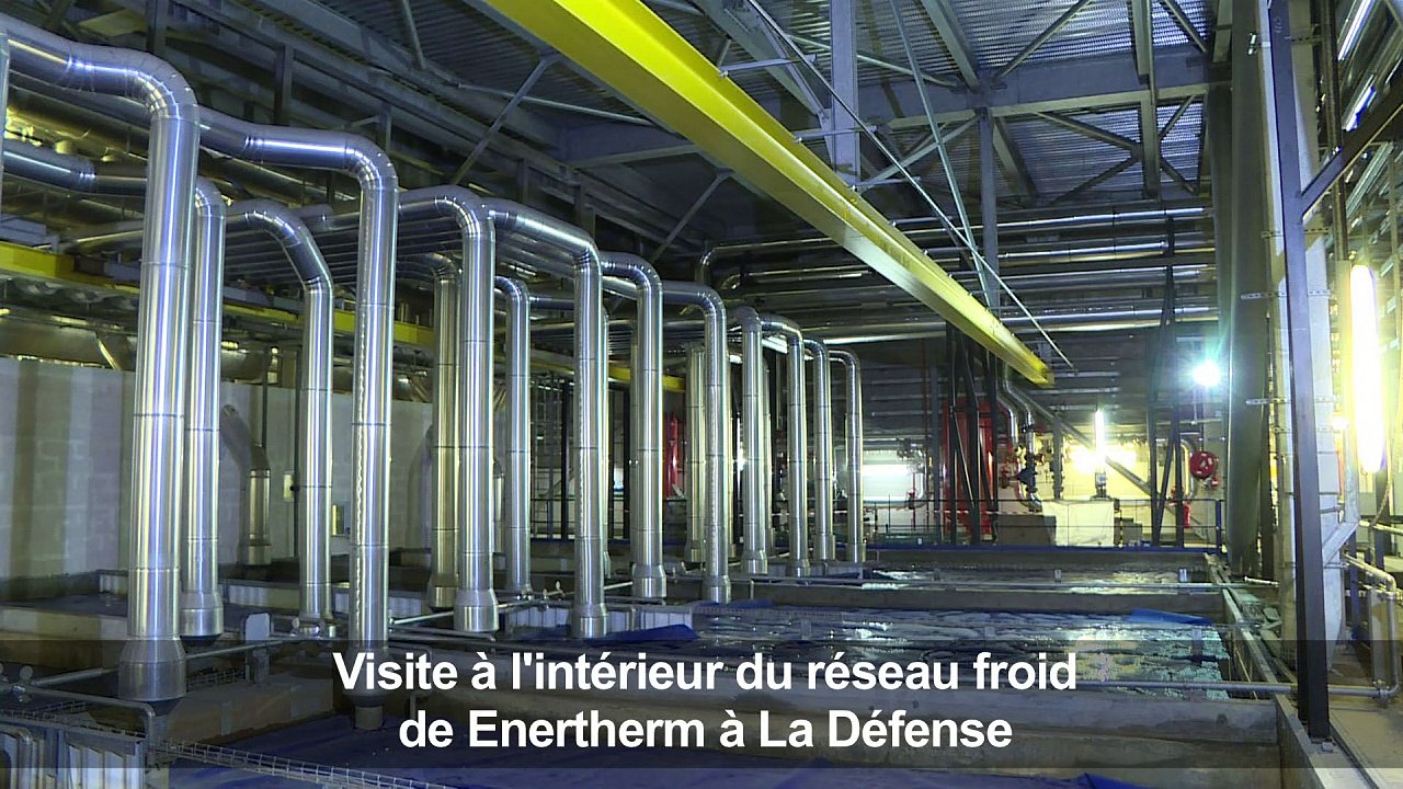 Visite à l'intérieur du réseau de froid Enertherm à la Défense