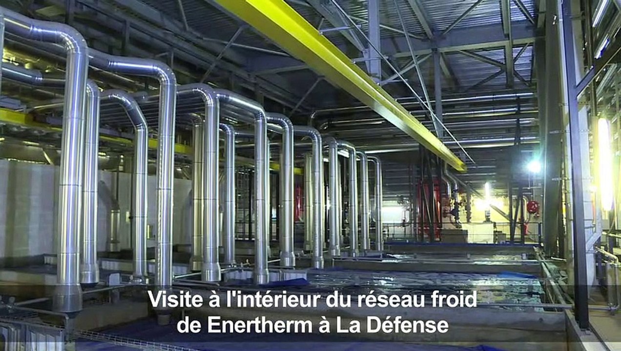 Visite à l'intérieur du réseau de froid Enertherm à la Défense