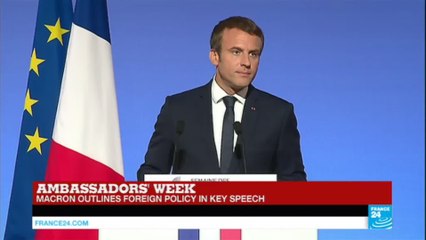 REPLAY - Watch President''s Macron speech outlining his foreign policy