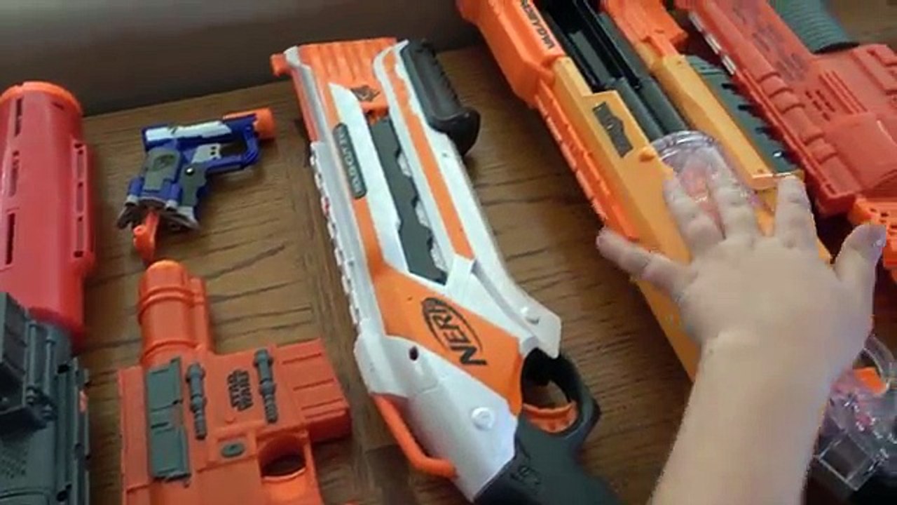 Attaques bataille boîte de papier carton pour pistolet armes à feu la télé avec Extremetoys nerf cole ethan nerf steali