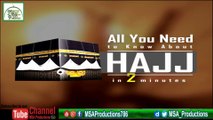 Hajj Ki Zaruri Malumat Sirf 2 Minutes Me | Hajj Information in Two Minutes | Hajj 2017
