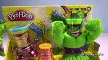 MARVEL SmashDown HULK Can-Heads! Joker   Venom Attack Play-Doh Review HobbyKidsTV