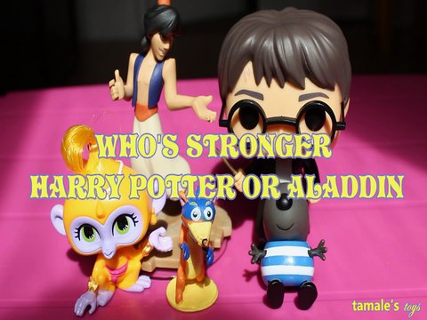 WHO'S STRONGER HARRY POTTER OR ALADDIN DISNEY TALA SHIMMER & SHINE SWIPER DANNY PEPPA PIG Toys BABY Videos, WARNER BROS,