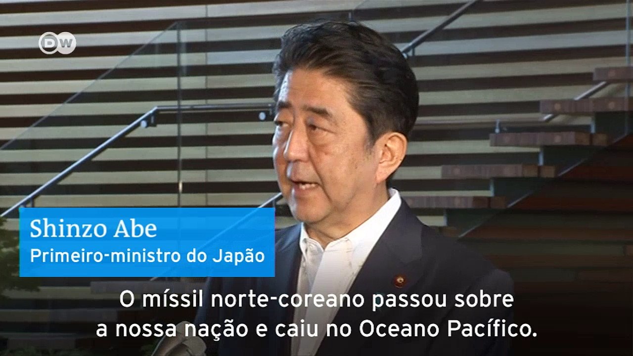 Míssil norte-coreano é "maior ameaça já sofrida pelo Japão", diz premiê