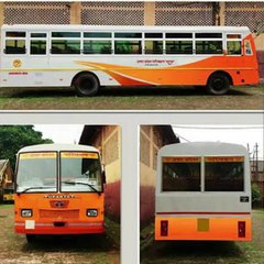 Changing Regimes Change Colours of UP Buses, it's Saffron This Time