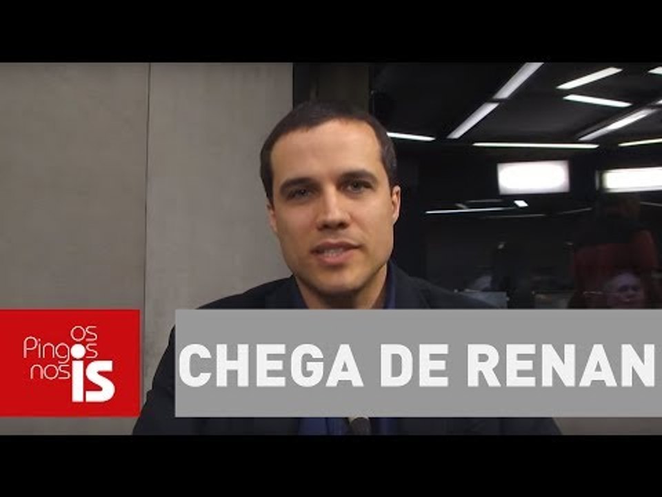 Felipe Moura Brasil: Chega de votar em Renan Calheiros, povo de Alagoas