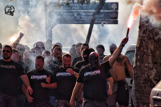 GROBARI KORTEO | 155 derbi Zvezda - Partizan 27.08.2017