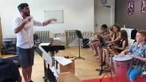 Répétitions de l'orchestre d'enfants d'hauteville pour les jazzitudes