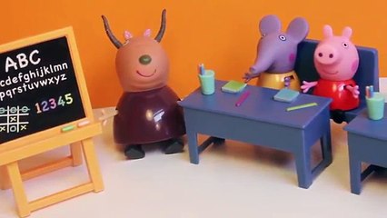 Un et un à un un à Précédent dos Salle de classe Apprendre porc jouer école le le le le la à Il avec Doh peppa playset abc playdough vamos