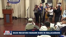 Du30 receives Marawi kids in Malacañang