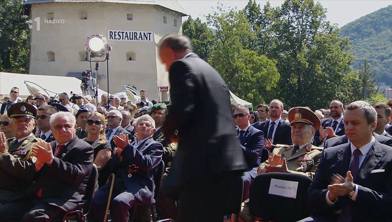 Danka s Ficom vybučali na oslavách 73. výročia SNP