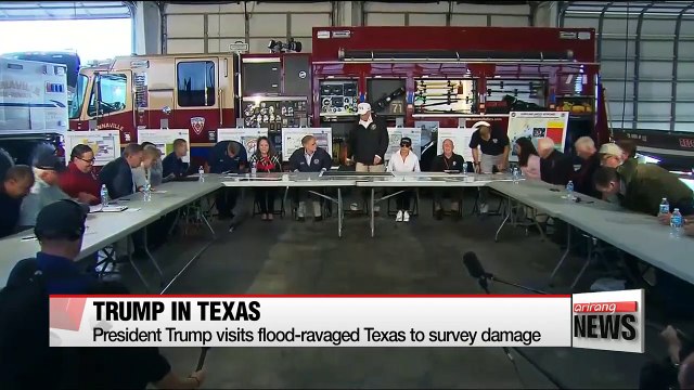 Trump visits flood-ravaged Texas