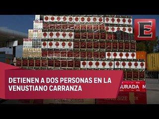 Aseguran en la CDMX más de 26 millones de cigarros ilegales