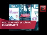 Marino frustra asalto a autobús en Tláhuac