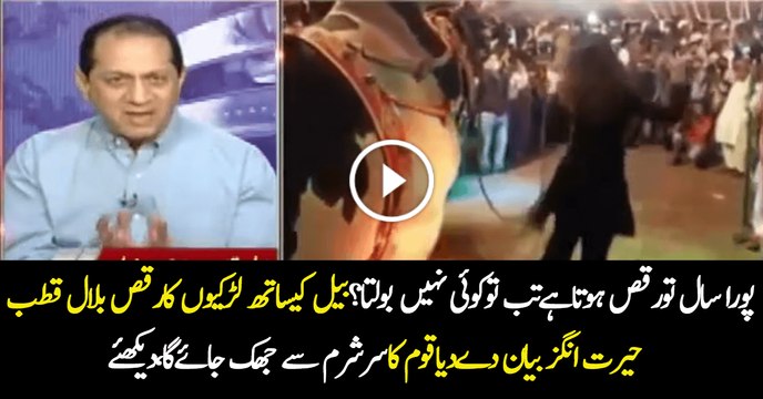 Great Response By Bilal Qutab On Girl Mujra In Front Of Bull