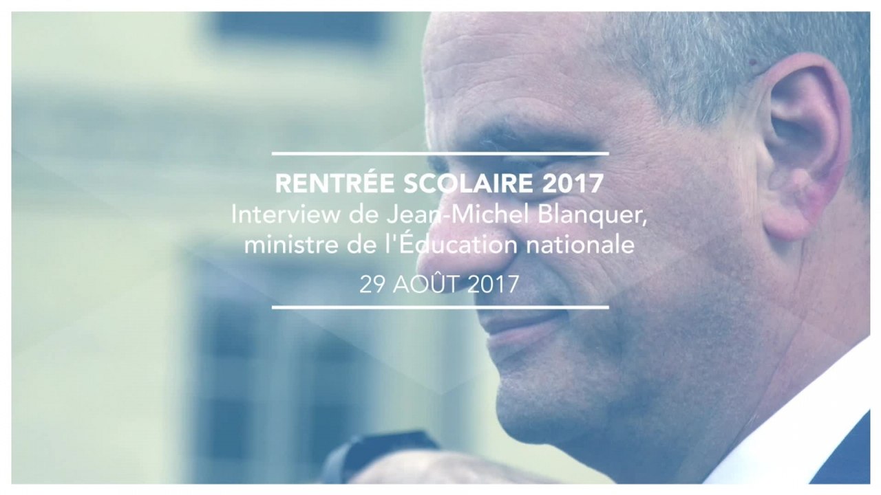 Première rentrée scolaire pour le ministre de l’Éducation nationale