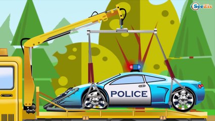 Learn Color ATV Cars with Super Moster Truck Fun Cartoon 2D Animation for Children & Babies